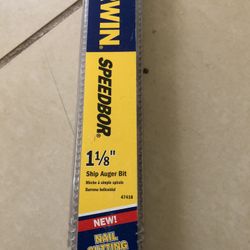 New 1-1/8-Inch by 17-Inch Tubed Long Ship Auger Bit