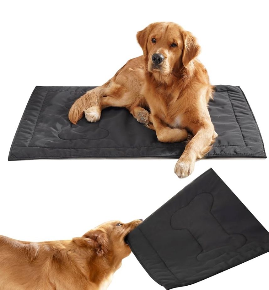 [BRAND NEW] Homyrium Chew Proof Dog Crate Pad for Medium Dogs, Indestructible Dog Bed for Aggressive Chewers, Thin Machine Washable and Waterproof Dog