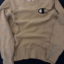 Brand New Champion tan crewneck sweatshirt