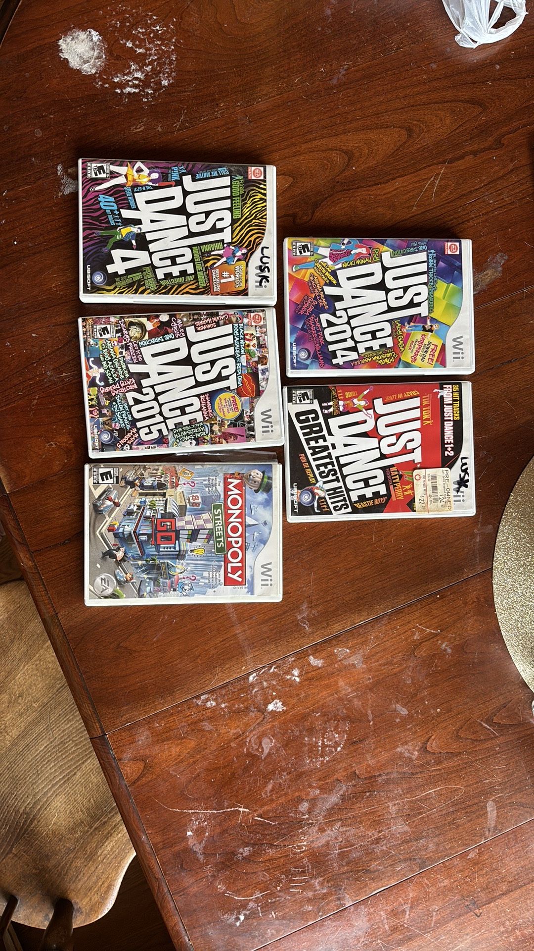 Nintendo Wii video game lot. Just dance theme games.