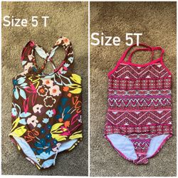 Toddler girl bathing suit bundle size 5T