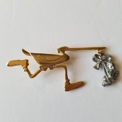Mr. Stork Pin/Brooch
