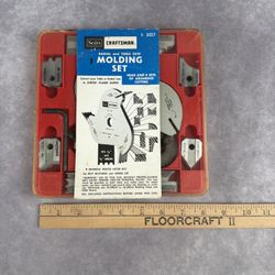 Vintage Sears Craftsman 9-3217 7” Molding Cutter Set Table Radial Saw w Case