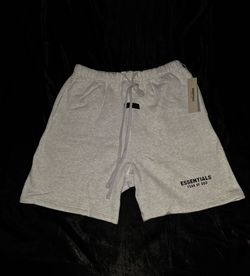 Fear of God Essentials Sweat Shorts, Light Oatmeal, Size L
