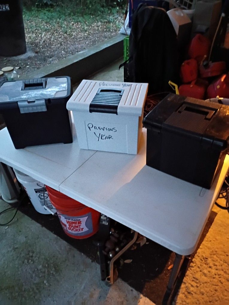 FILE BOXES (IMPORTANT PAPERS ETC)