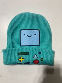 Adventure Time BMO Knit Beanie Hat - Teal/Blue