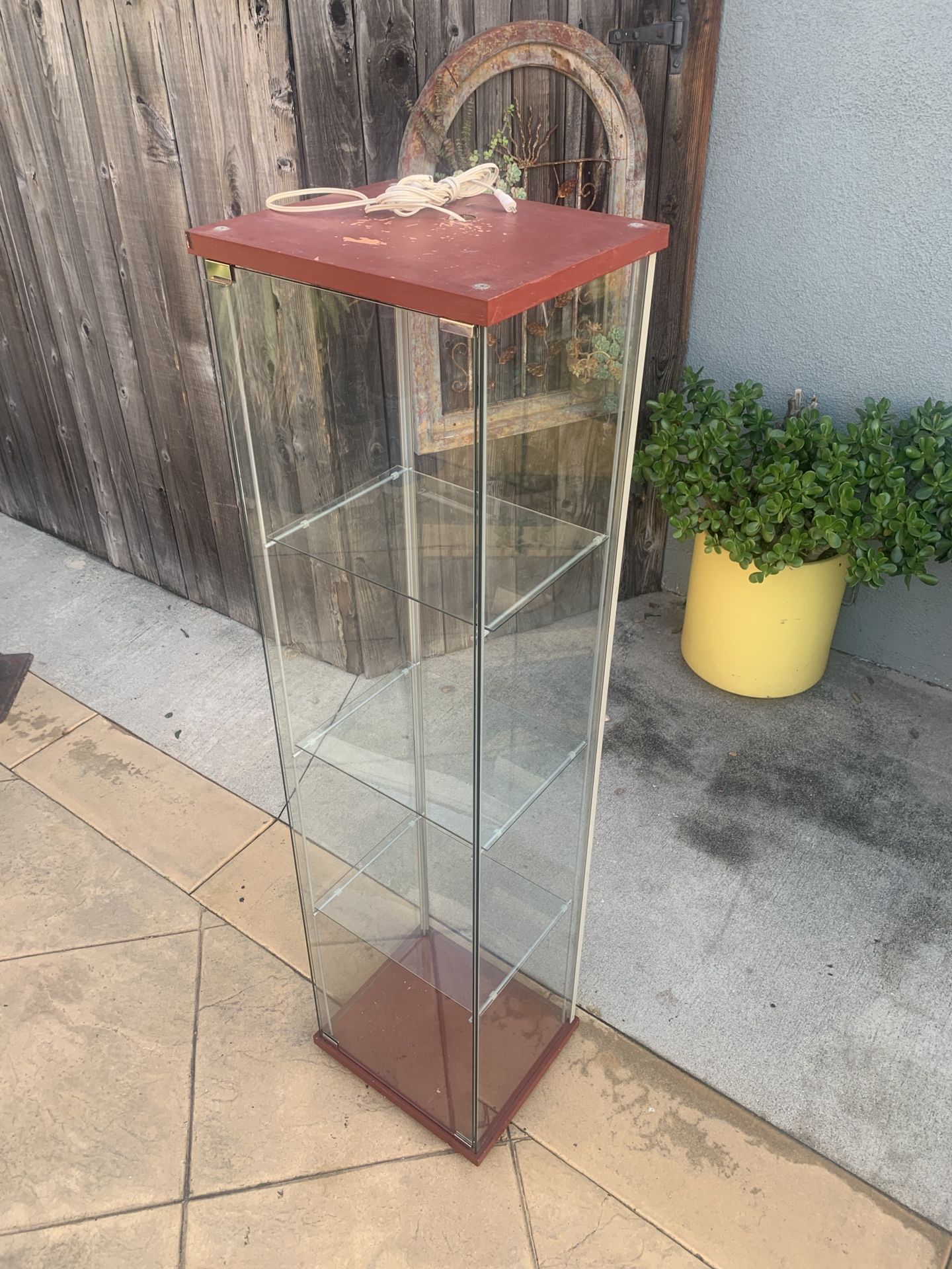 IKEA DETOLF Curio Glass Cabinet