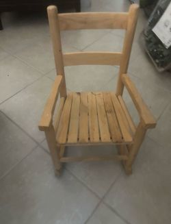 Toddler rocking chair- wood