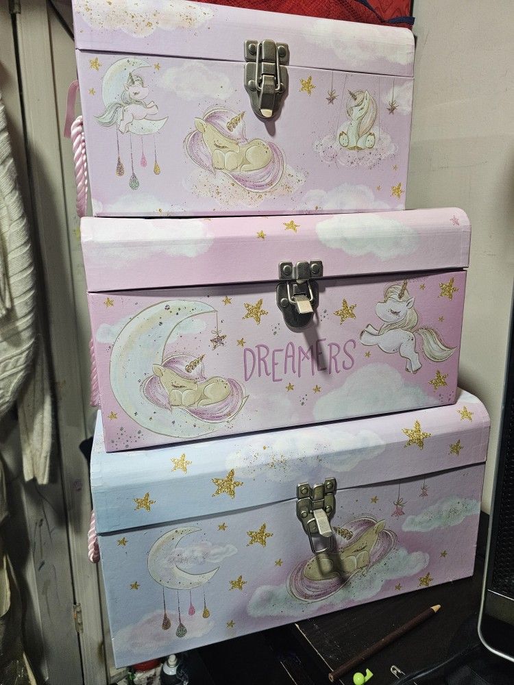 Pink Girls Storage Box 