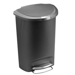 SimpleHuman 13 Gallon Trash Can (Gray)