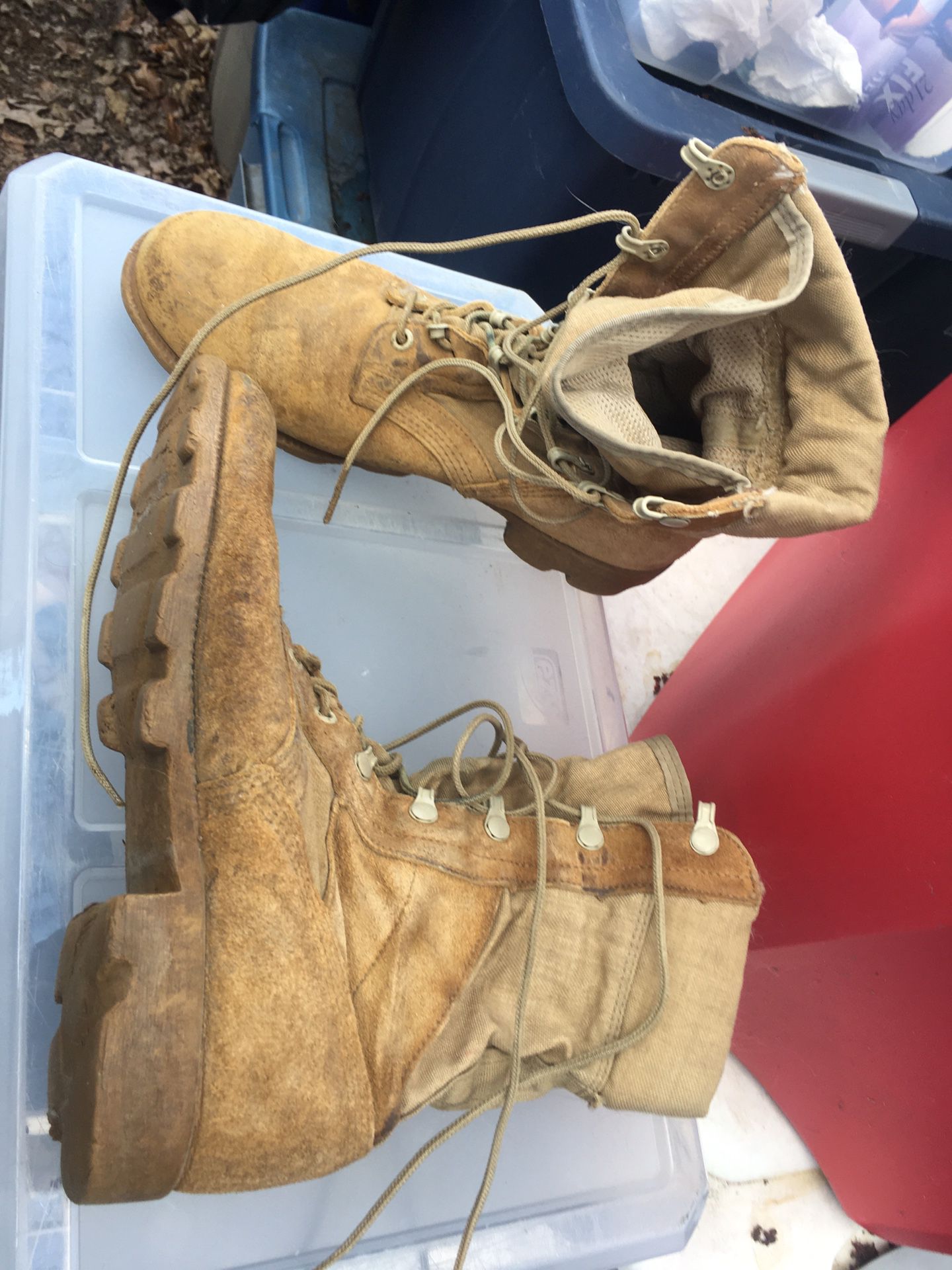 Military Boots Size 8 Only $40