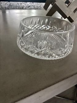 Waterford Crystal Lismore Bowl signature combination of diamond and wedge cuts.$50