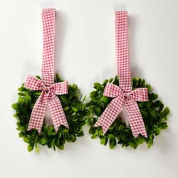 Buffalo plaid Wreath Set