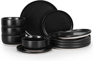 Let me upgrade you! Sleek 12 piece Dishes Set - Brand new in Box (no taxes or shipping costs)!!