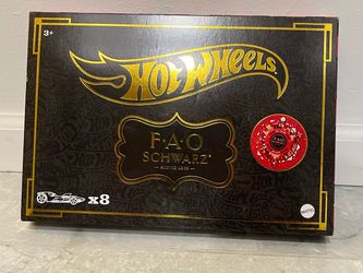 Hot Wheels FAO Schwarz 160 Years Gold 8 Pack Box Set Target Exclusive
