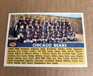 1956 Topps #119 Chicago Bears