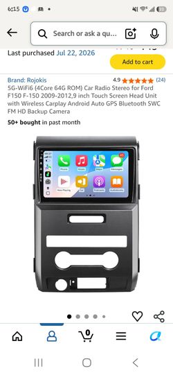Rojokis 9-Inch Car Radio Stereo for Ford F-150 2009-2012