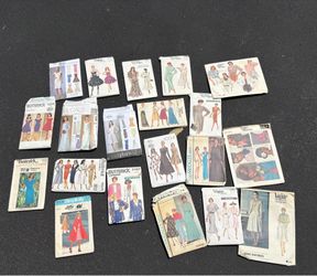 20 Vintage Sewing Patterns 70’s 80’s 90’s Vogue McCalls  Butterick Simplicity Women’s Wear Dresses Evening Wear
