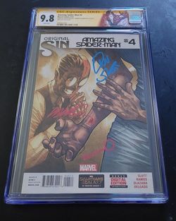 Amazing Spider-Man #4 CGC 9.8 Signed Dan Slott, Edgar Delgado, & Humberto Ramos