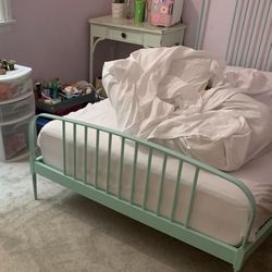 Full Size Mint Bed frame From Land Of Nod 