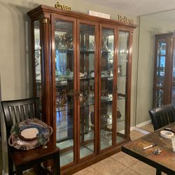 Lighted Glass Cabinet 