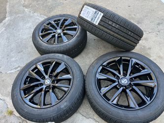 Nissan Altima rims and tires 17” Oem factory wheels rines y llantas nuevas fits Nissan Altima Nissan maxima Nissan Sentra