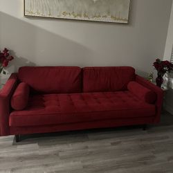 Red Couch (Originally from Rooms To Go) / Pick Up Only 