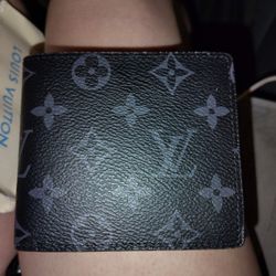 LV Leather Trifold Wallet