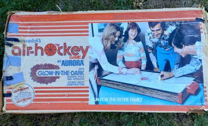Vintage Brunswick's Air Hockey game  by Aurora, mini game, 1976, works