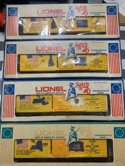 Lionel Spirit of 76 Rolling Stock