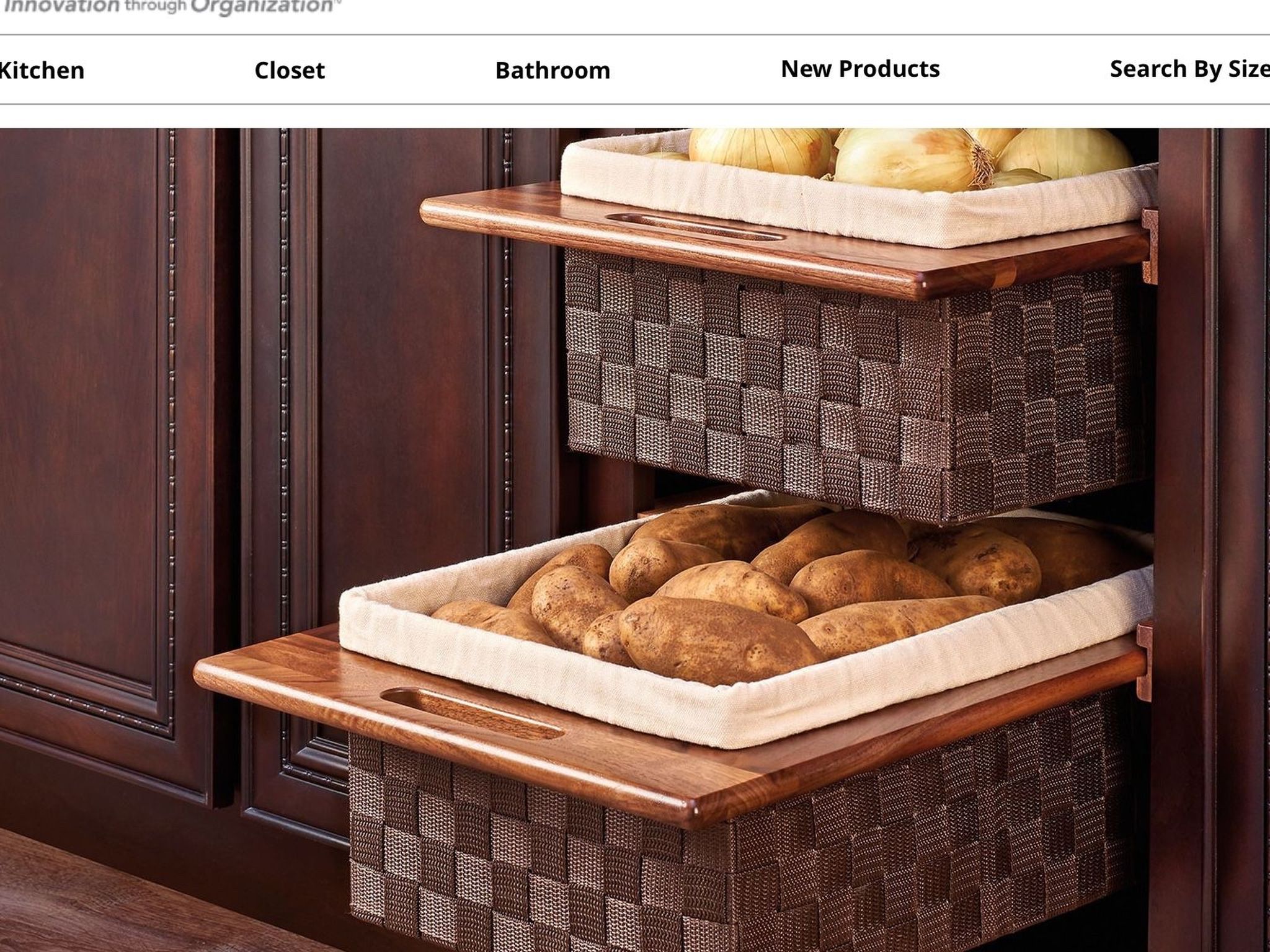 Rev A Shelf Basket With Rails