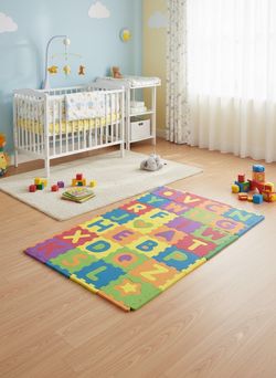 Kids Foam Alphabet Puzzle Play Mat Interlocking Floor Tiles Learning Mat