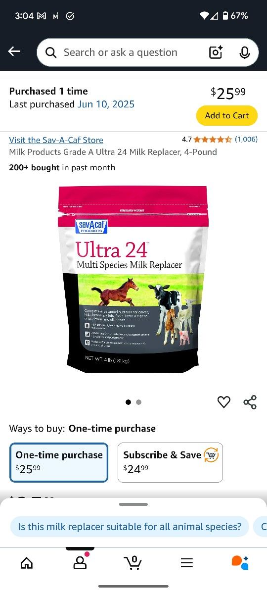 Goat Milk Replacer
