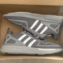 Size 12 Men's - adidas ZX 2K Flux Core FZ4507 Gray Off White Athletic