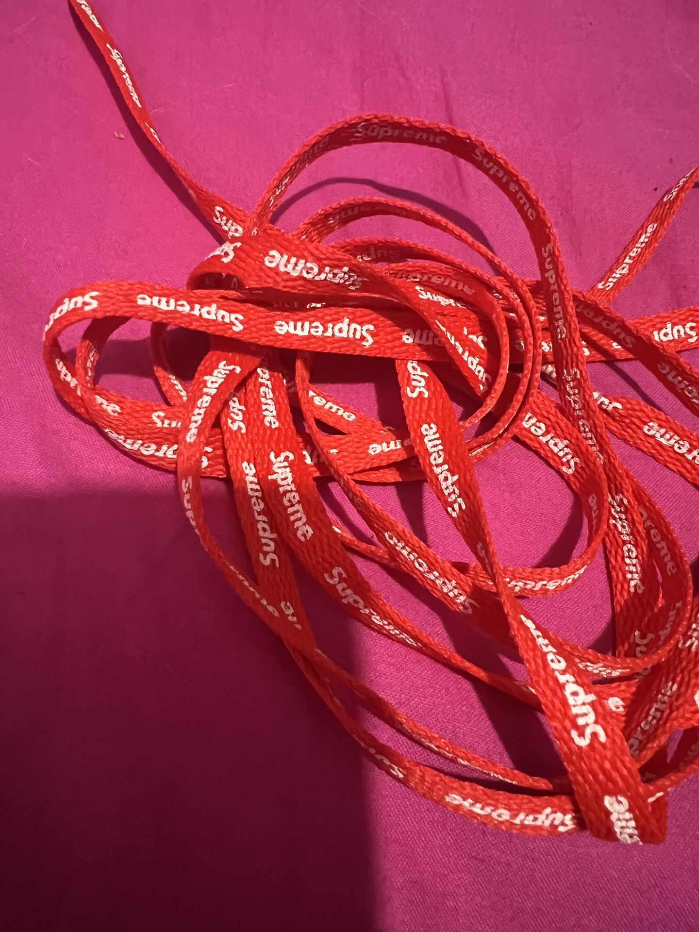 Supreme Red Laces