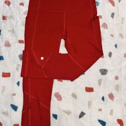 Lululemon Crop Leggings Size 6 Like New 