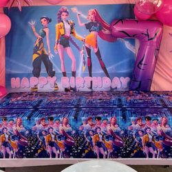Kpop demon hunters bday decor