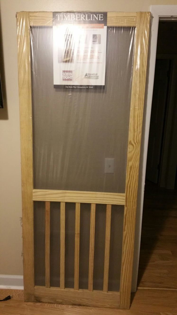 Timberline pressure treated wood screen door