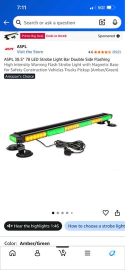 LED strobe light bar