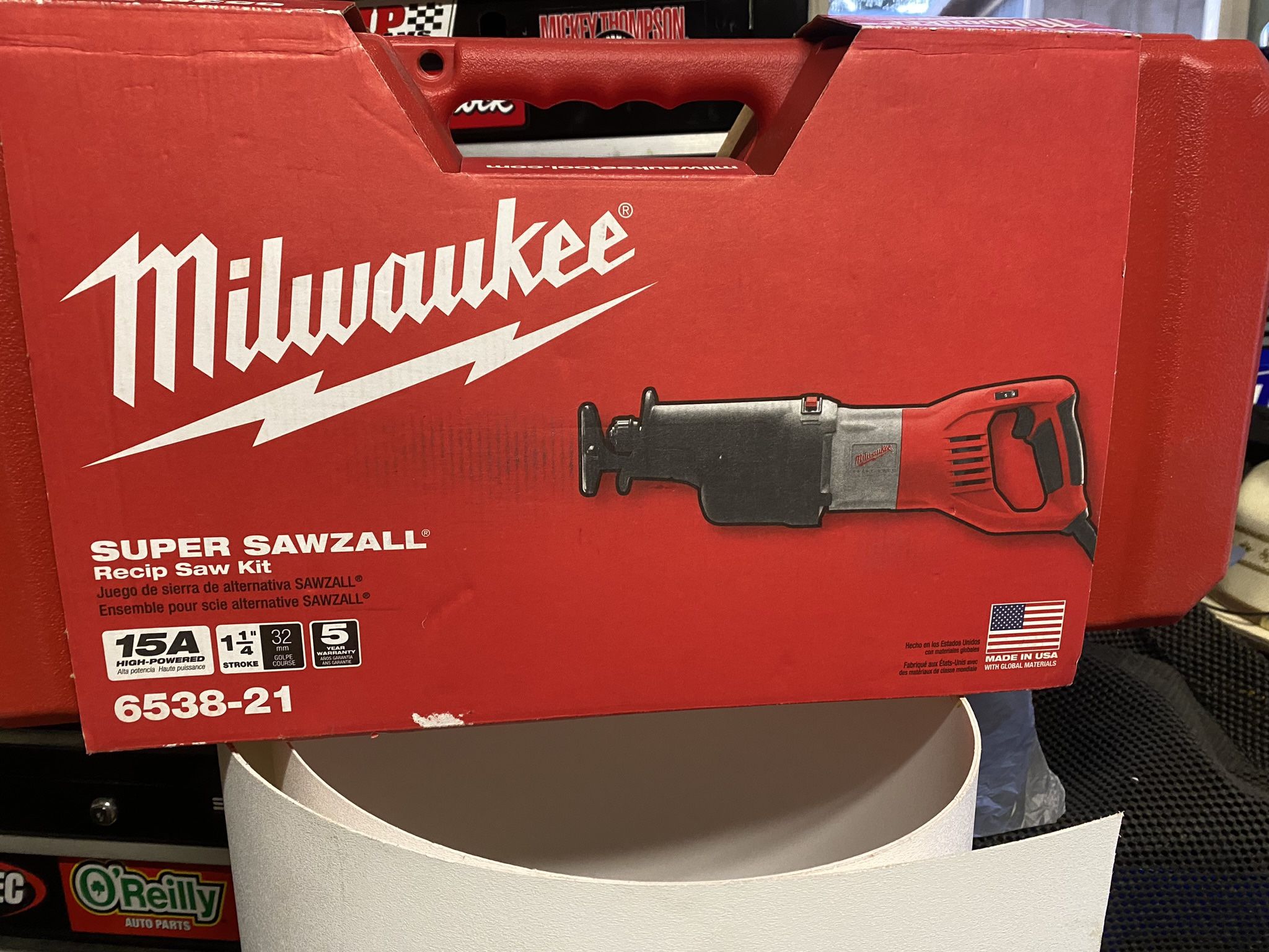 MILWAUKEE CORDED 15A SUPER SAWZALL #6538-21 NEW