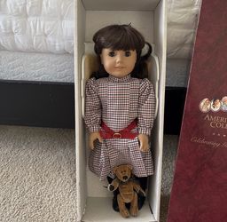 American Girl Pleasant Company Samantha Doll, Pristine, with mohair beat