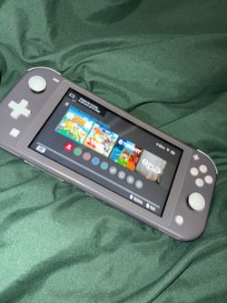 Grey and White Nintendo Switch Lite