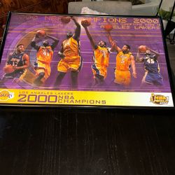 Lakers 2000 NBA champions Poster/print Rare 