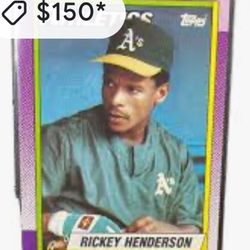 Rickey Henderson Baseball Card 