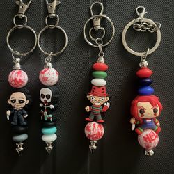 Horror 3~D Blood Splatter Keychains - 5 Pictures- See Info