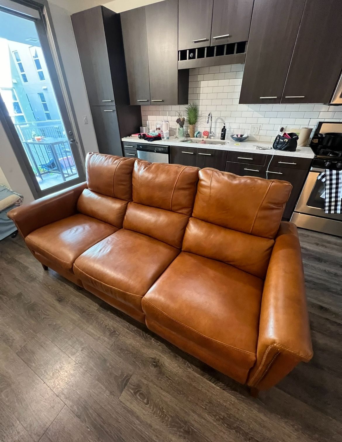 Beautiful Leather Couch 