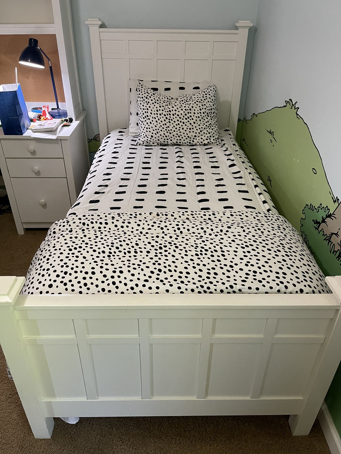 PENDING Pottery Barn Twin Bed (mattress not included)