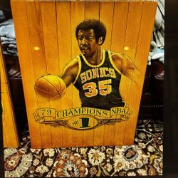 Paul Silas 1979 Seattle Supersonics Nba Champions Artwork