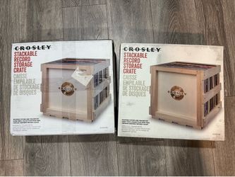 2 Brand new Crosley Record storage crate