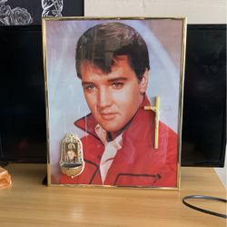 Badass Vintage Elvis Framed Picture